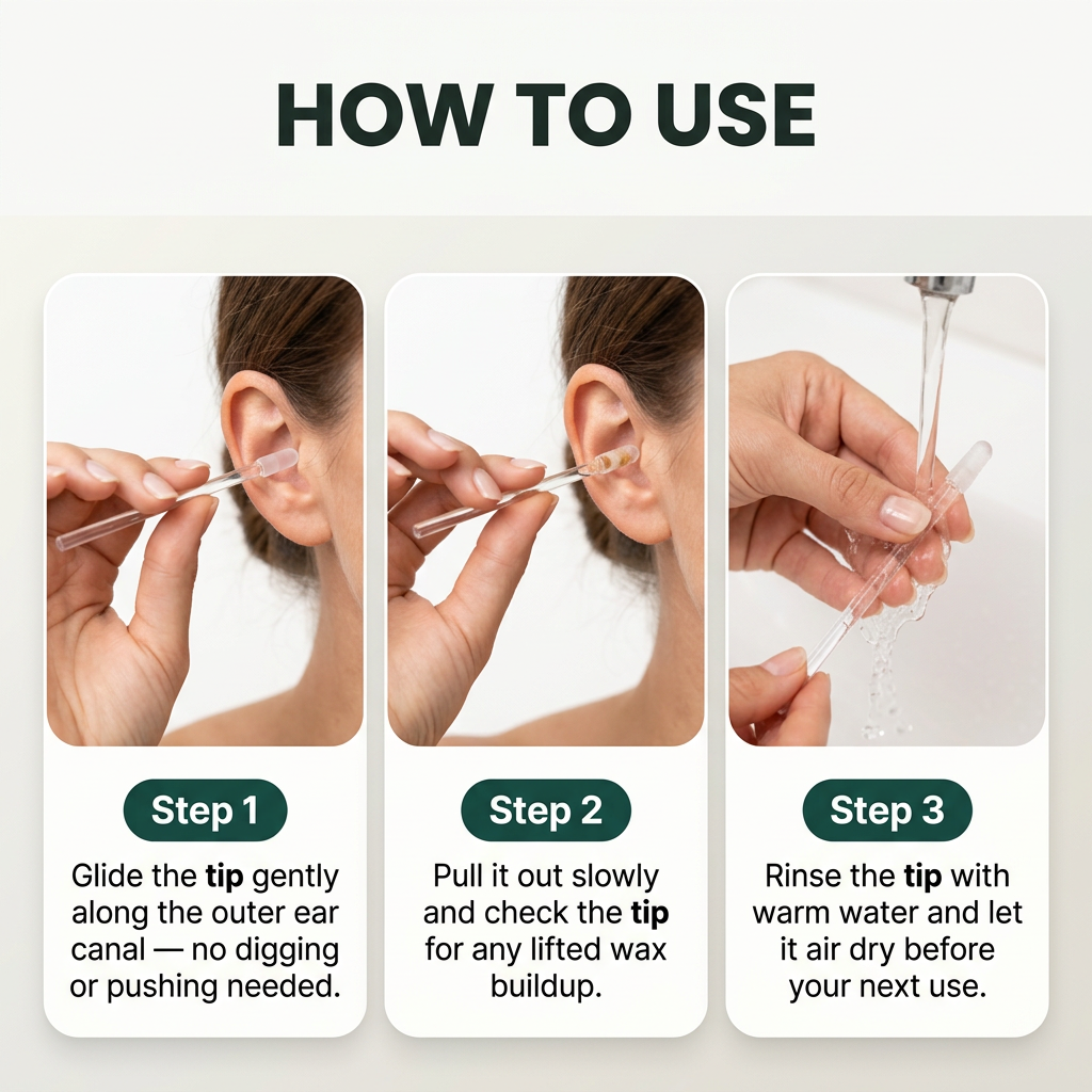 Reusable Sticky Ear Cleaning Stick